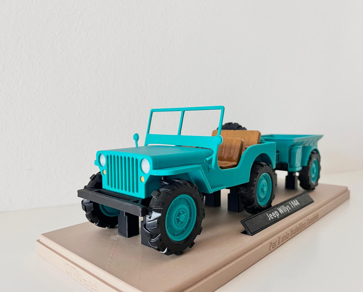 Modellino Jeep Willys 1944 con Rimorchio